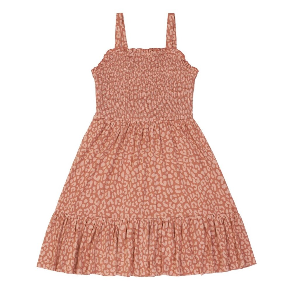 NWT! Little Sleepies Lion King Smocked Tank Dress ~ Leopard Print - Size 18-24 - Picture 2 of 4